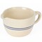 Martinez Pottery Heritage Blue Stripe Stoneware Batter Bowl, Handmade, 3 Cup